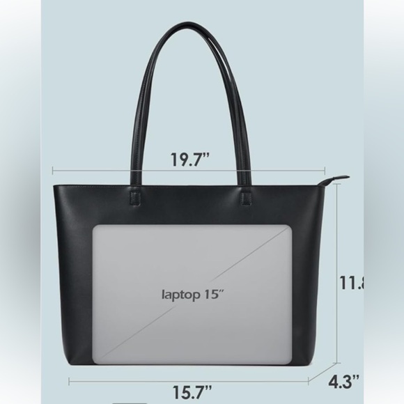 EUC Large Black Tote - Picture 8 of 8